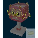DALBER TABLE LAMP LITTLE PINK OWL 64481N