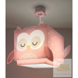 DALBER HANGING LAMP LITTLE PINK OWL 64482M