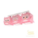 DALBER 3L. CEILING LAMP LITTLE PINK OWL 64483