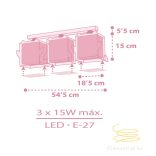 DALBER 3L. CEILING LAMP LITTLE PINK OWL 64483