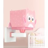 DALBER WALL LAMP LITTLE PINK OWL 64489