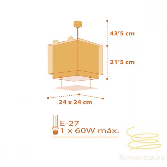 DALBER HANGING LAMP LITTLE TIGER 64562