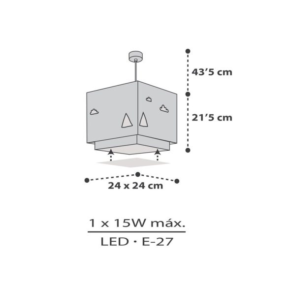 DALBER HANGING LAMP HELLO LITTLE 73242M