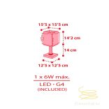 DALBER TABLE LAMP HELLO KITTY 73261