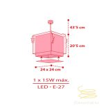 DALBER HANGING LAMP HELLO KITTY 73262