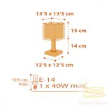 DALBER TABLE LAMP DINOS 73451N