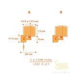 DALBER WALL LAMP DINOS 73459