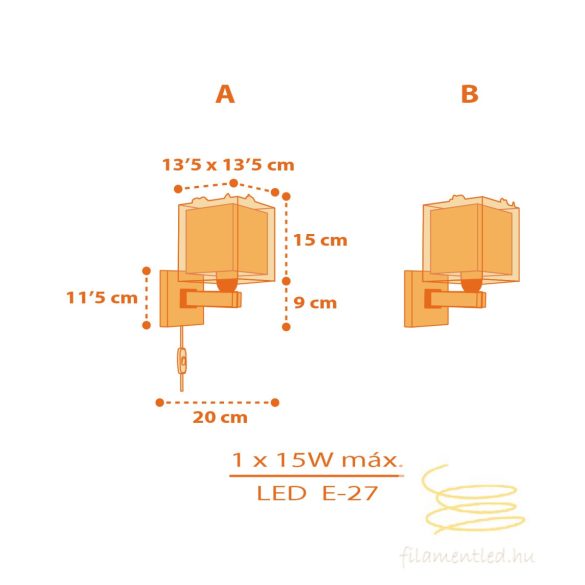 DALBER WALL LAMP DINOS 73459