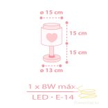 DALBER T. LAMP BABY DREAMS PINK LED 76011NS
