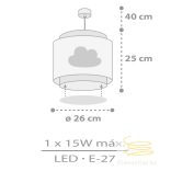 DALBER H. LAMP BABY DREAMS GREY 76012ME