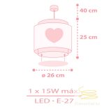 DALBER H. LAMP BABY DREAMS PINK 76012MS