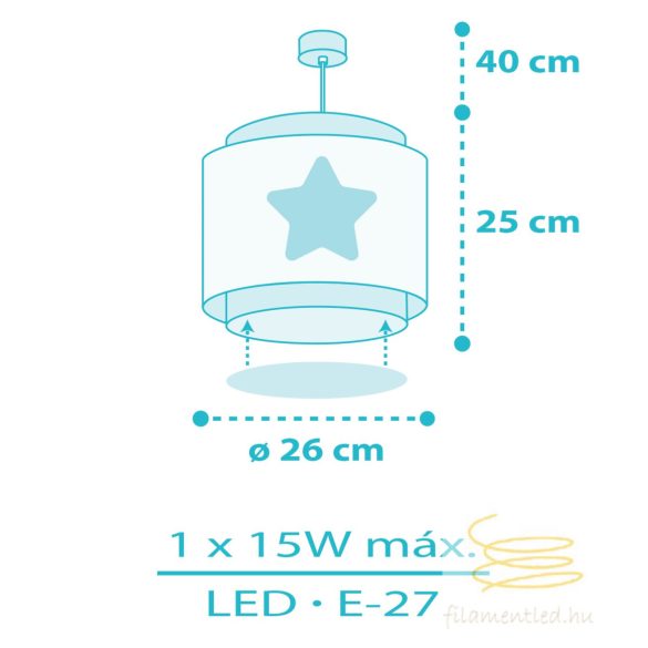 DALBER H. LAMP BABY DREAMS BLUE 76012MT