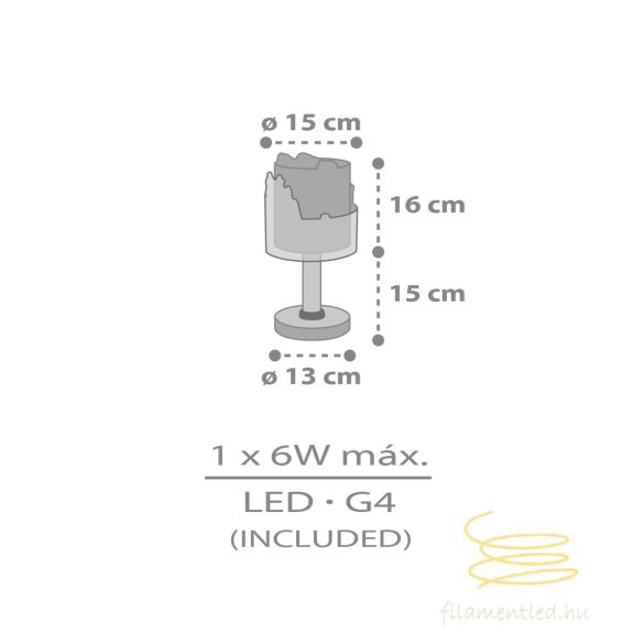 DALBER TABLE LAMP SNOOPY 76301