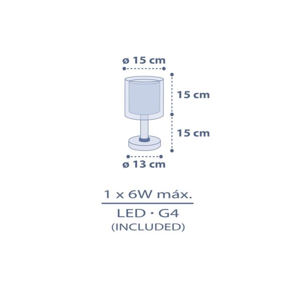 DALBER TABLE LAMP MOON DREAMS LED 76631