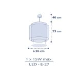 DALBER HANGING LAMP MOON DREAMS 76632M