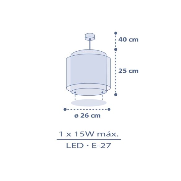 DALBER HANGING LAMP MOON DREAMS 76632M