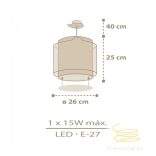 DALBER HANGING LAMP BABY CHICK 76872