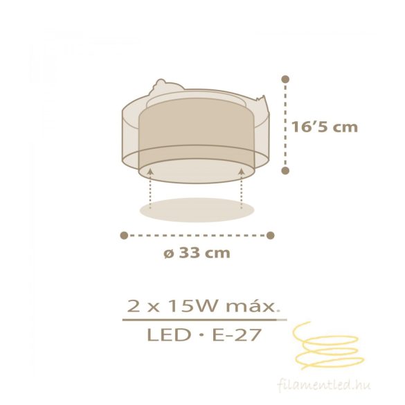 DALBER CEILING LAMP BABY CHICK 76876