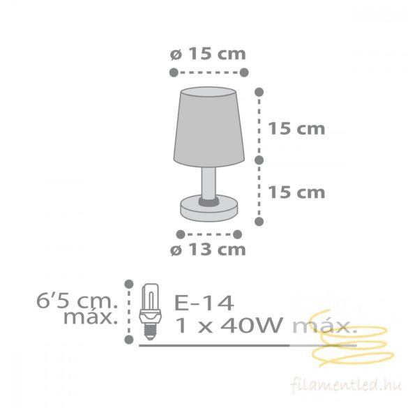 DALBER TABLE LAMP STAR LIGHT WHITE 82211B