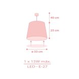 DALBER HANGING LAMP STAR LIGHT PINK 82212MS