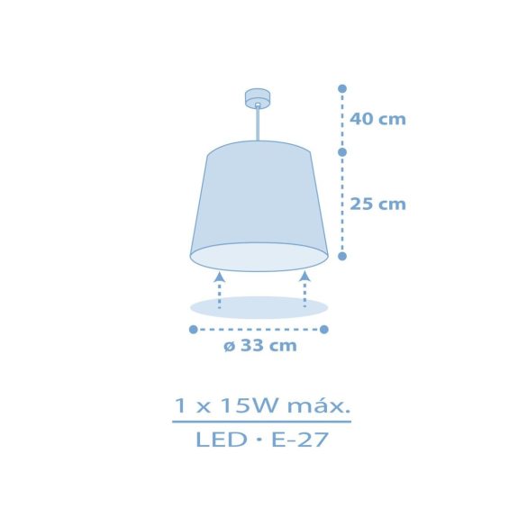 DALBER HANGING LAMP STAR LIGHT BLUE 82212MT