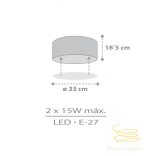 DALBER CEILING LAMP STAR LIGHT WHITE 82216MB