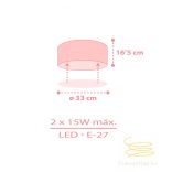 DALBER CEILING LAMP STAR LIGHT PINK 82216MS
