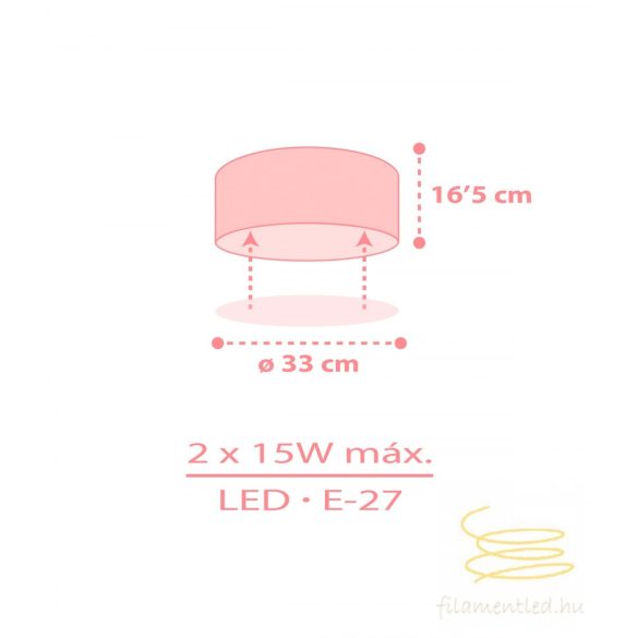 DALBER CEILING LAMP STAR LIGHT PINK 82216MS