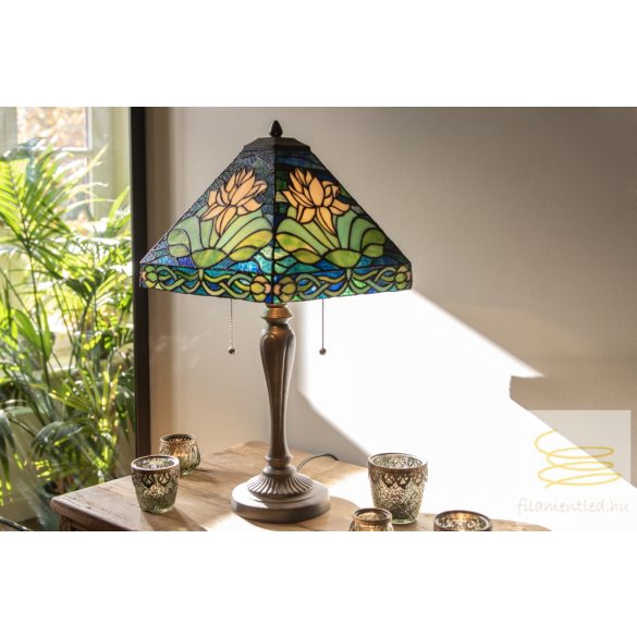 Filamentled Lotus Tiffany asztali lámpa FIL5LL-5618