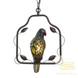 Filamentled Parrot Tiffany mennyezeti lámpa FIL5LL-6059