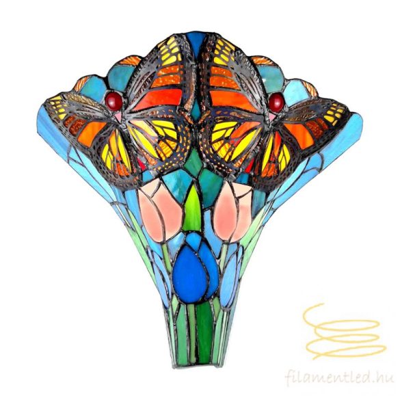Filamentled Butterfly Blue Tiffany fali lámpa FIL5LL-6137