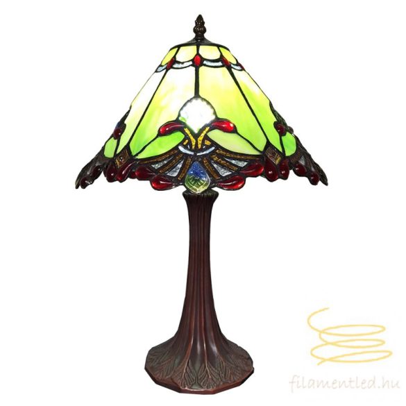 Filamentled Petal Green Tiffany asztali lámpa FIL5LL-6183