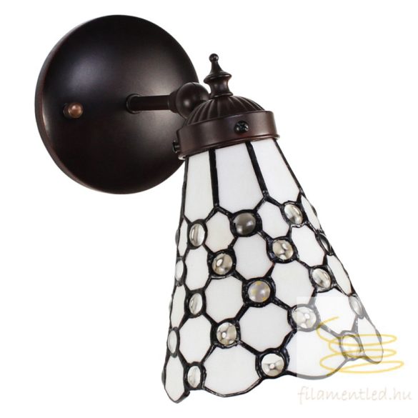 Filamentled Dotty White Tiffany fali lámpa FIL5LL-6207