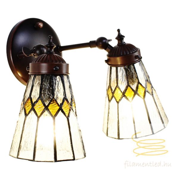 Filamentled Vintage Street Double Tiffany fali lámpa FIL5LL-6210