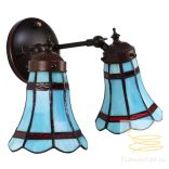 Filamentled Royal Blue Double Tiffany fali lámpa FIL5LL-6213