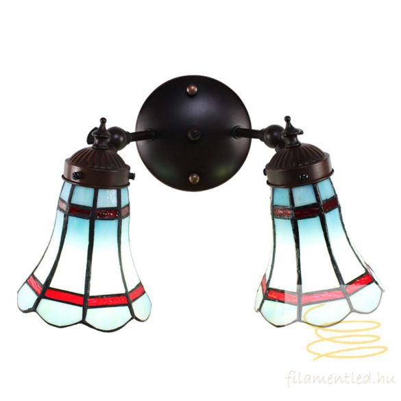 Filamentled Royal Blue Double Tiffany fali lámpa FIL5LL-6213