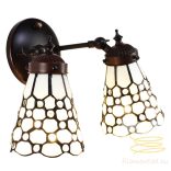 Filamentled Dotty White Double Tiffany fali lámpa FIL5LL-6214