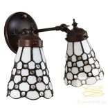 Filamentled Dotty White Double Tiffany fali lámpa FIL5LL-6214