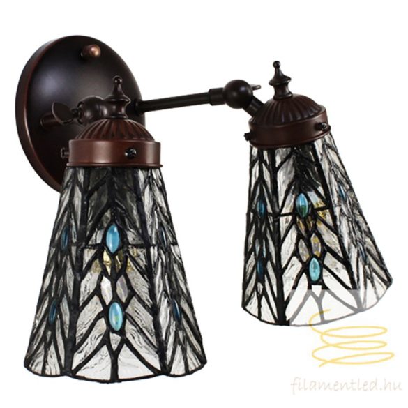 Filamentled Early Morning Double Tiffany fali lámpa FIL5LL-6215