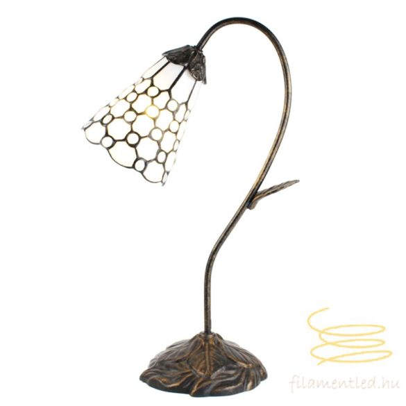 Filamentled Dotty White Tiffany asztali lámpa FIL5LL-6248