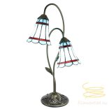 Filamentled Royal Blue Double Tiffany asztali lámpa FIL5LL-6254