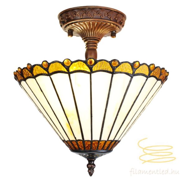 Filamentled Rustic Flower Tiffany mennyezeti lámpa FIL5LL-6281