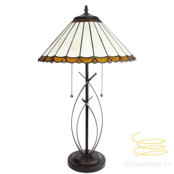 Filamentled Rustic Flower Tiffany asztali lámpa FIL5LL-6282