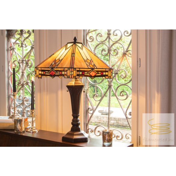 Filamentled Salen Beige Tiffany asztali lámpa FIL5LL-6325