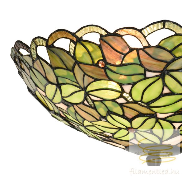 Filamentled Green leaf Tiffany mennyezeti lámpa FIL5LL-6341