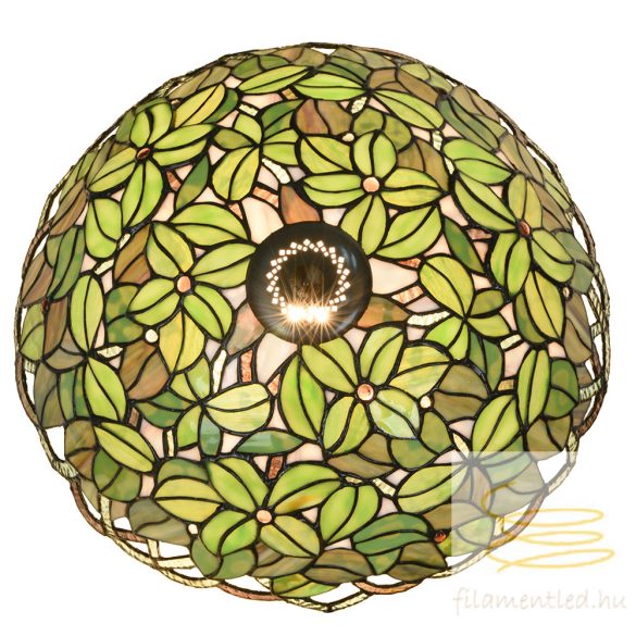 Filamentled Green leaf Tiffany mennyezeti lámpa FIL5LL-6341