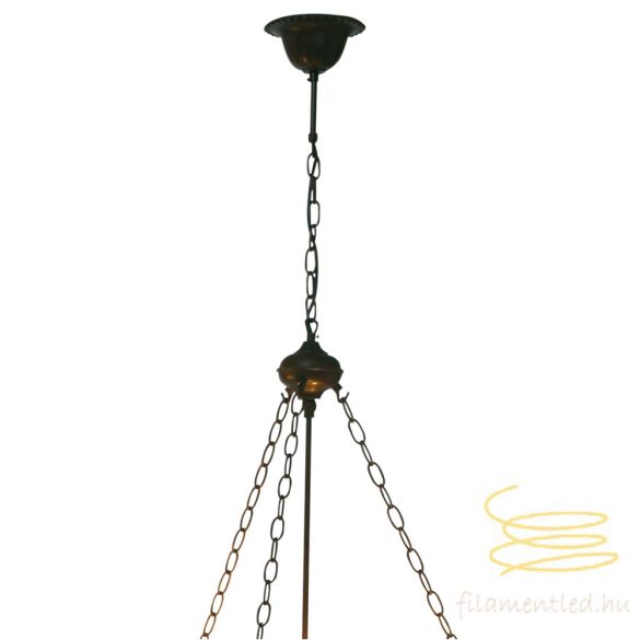 Ophanging tiffanykappen met 3 oogjes 100 cm E27/max 3x60W