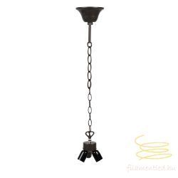   Zinc-colored chain Tiffany lamp shade 130 cm E27/max 3x60W FIL5LL-98