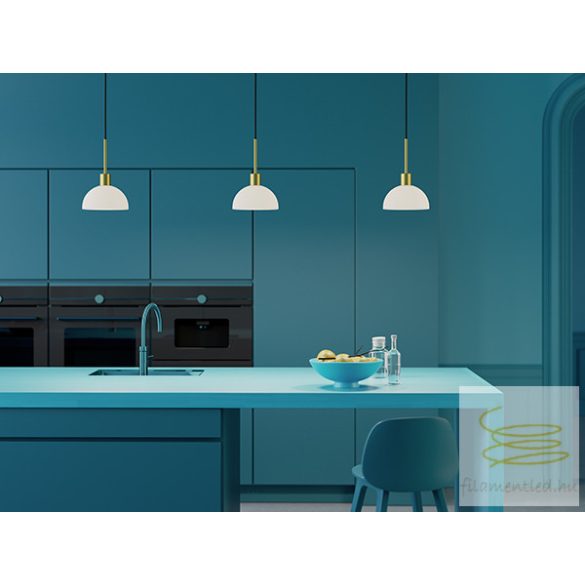 HERSTAL VIENDA PENDANT SATIN BRASS/GLASS E14 HB060711400420