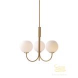 HERSTAL BALLON CHANDELIER SATIN BRASS G9 HB16658030105